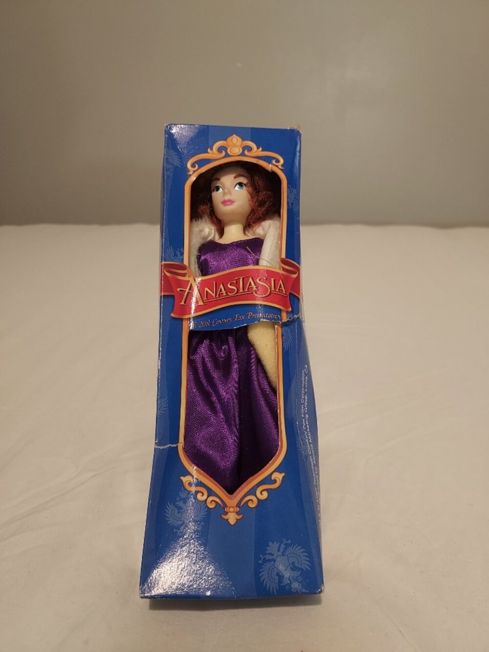 Anastasia Doll 1997 20th Century Fox Purple Dress Growing Hair